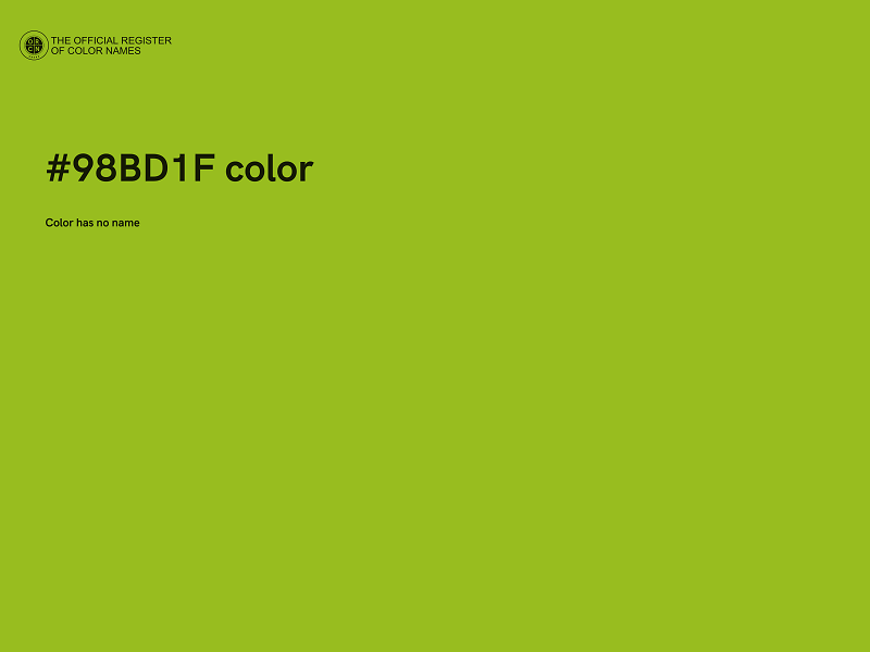 #98BD1F color image