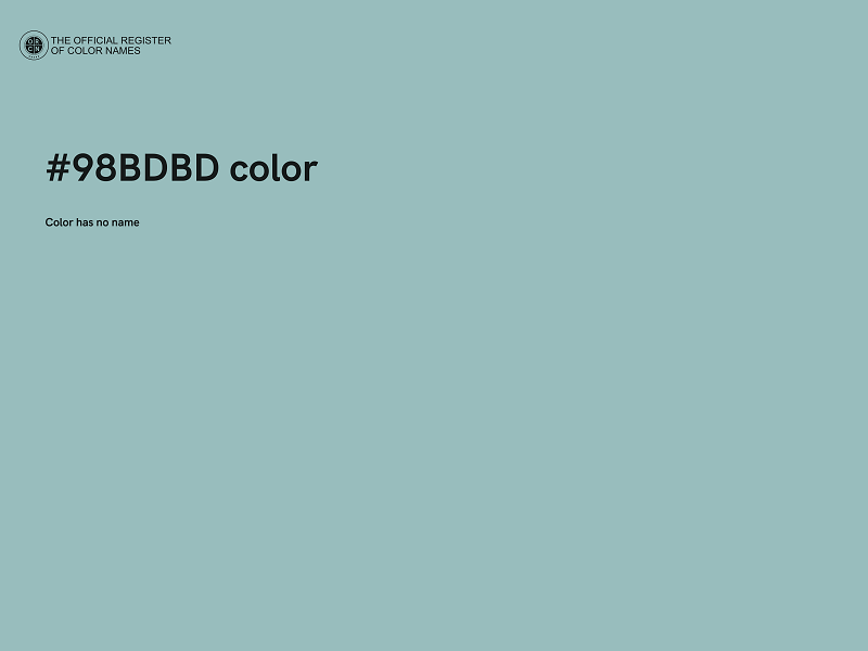 #98BDBD color image