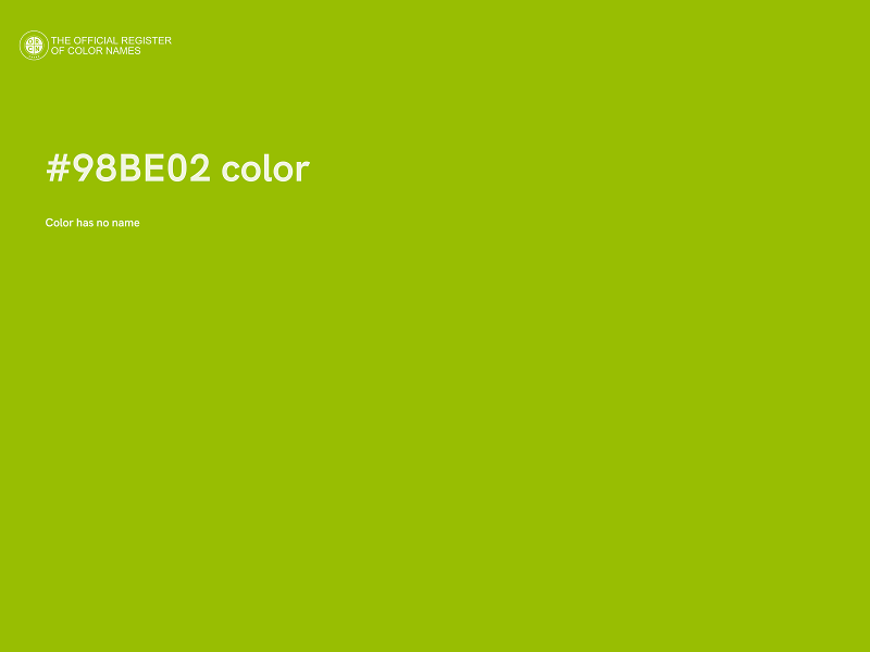 #98BE02 color image