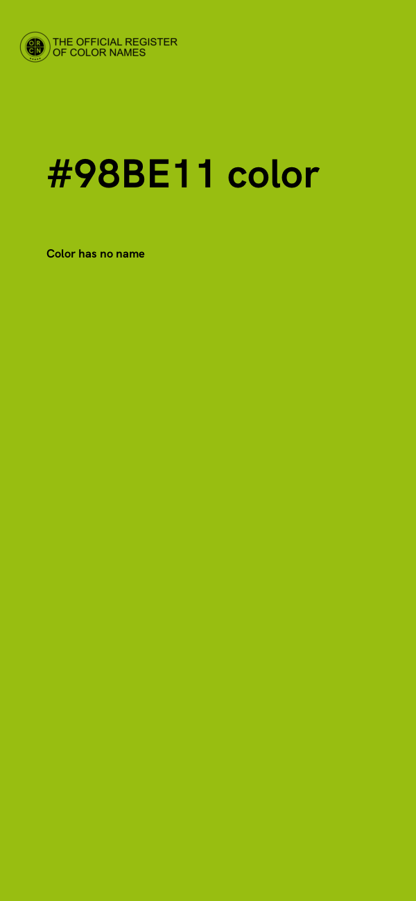 #98BE11 color image