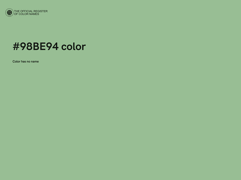 #98BE94 color image