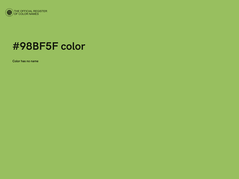 #98BF5F color image