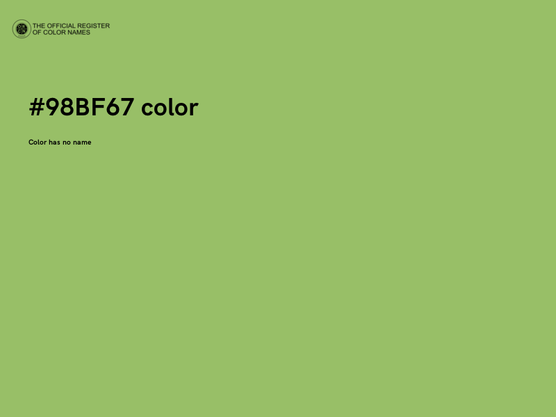 #98BF67 color image
