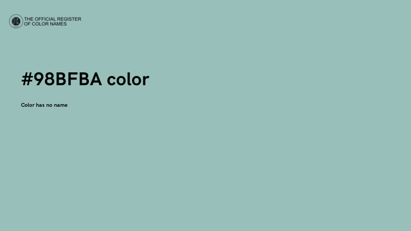 #98BFBA color image