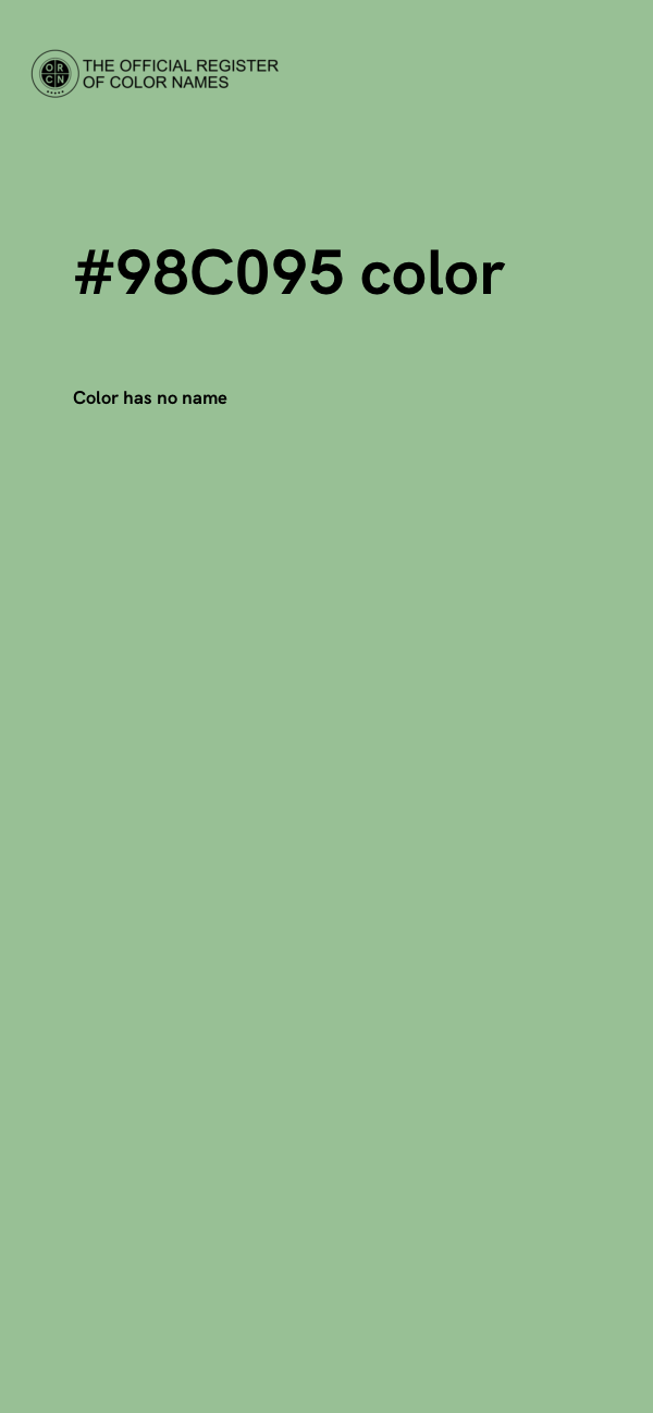 #98C095 color image