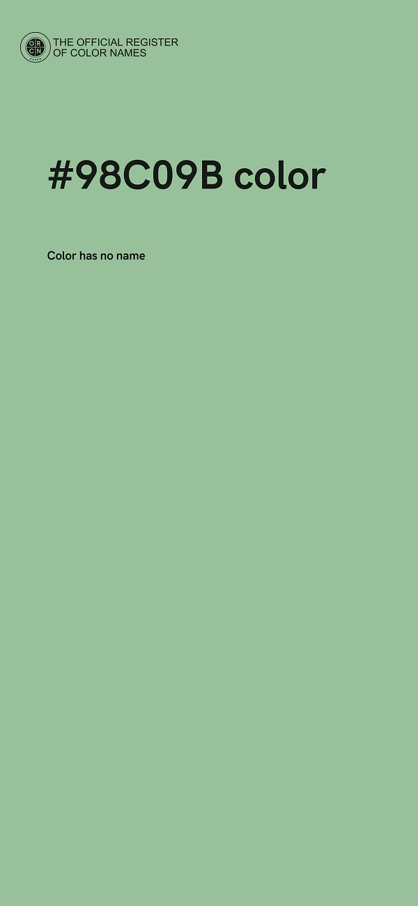 #98C09B color image