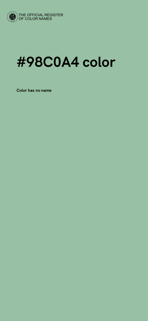#98C0A4 color image