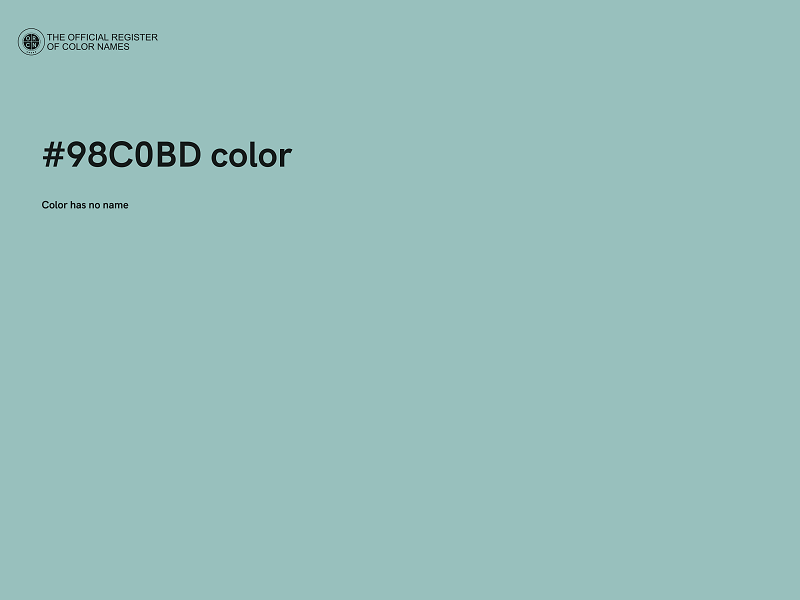 #98C0BD color image