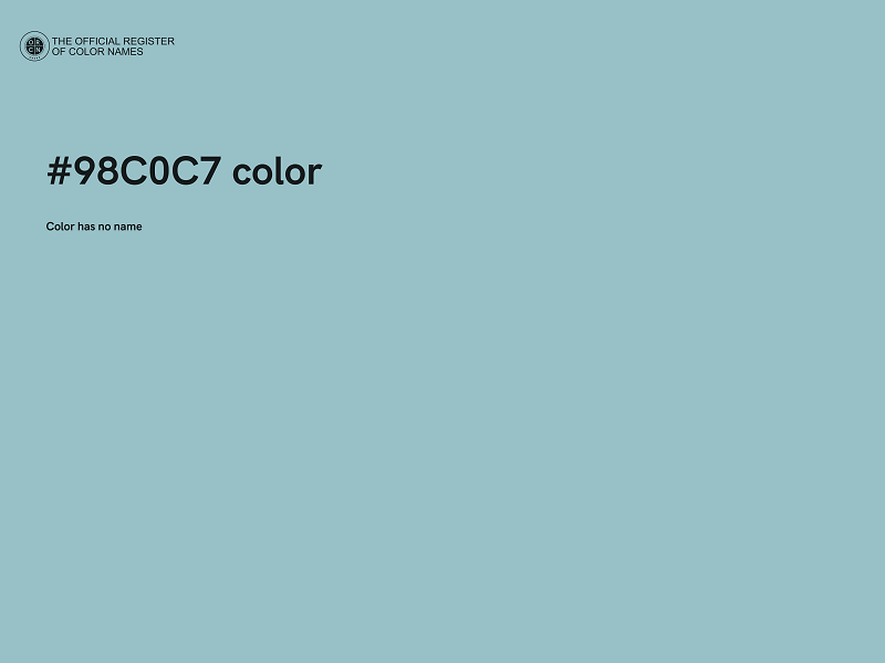 #98C0C7 color image
