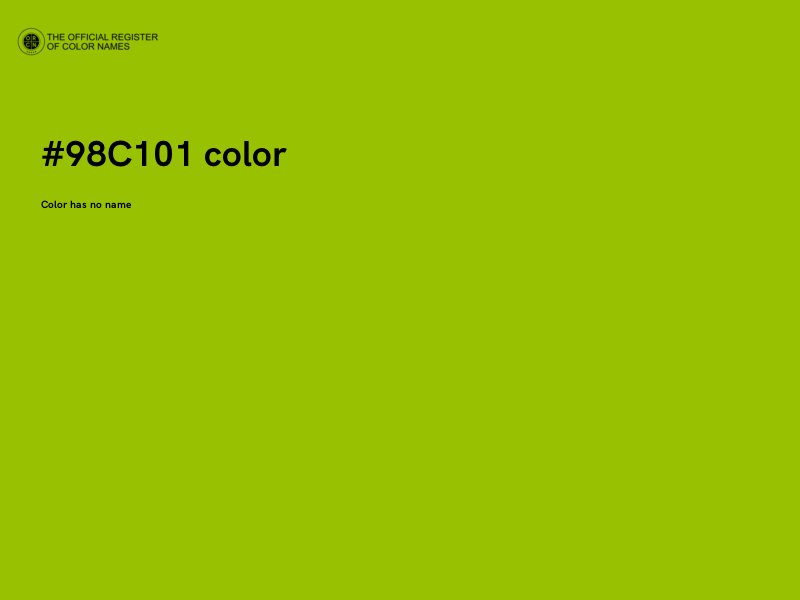 #98C101 color image