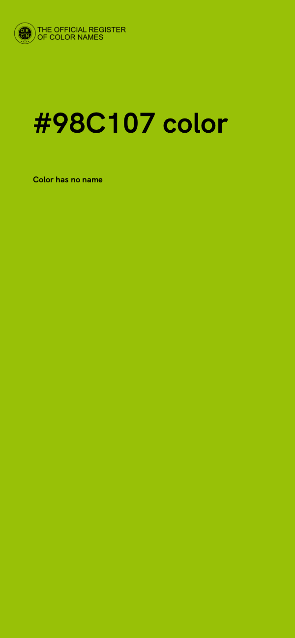 #98C107 color image