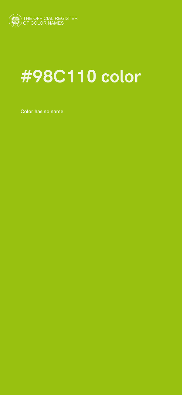 #98C110 color image
