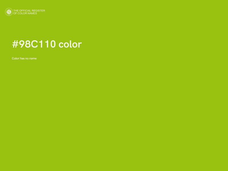 #98C110 color image