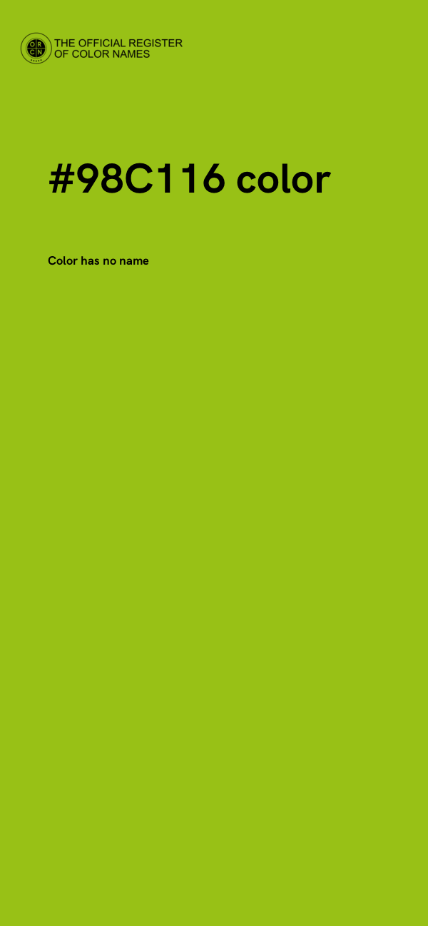 #98C116 color image