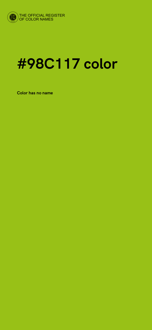 #98C117 color image