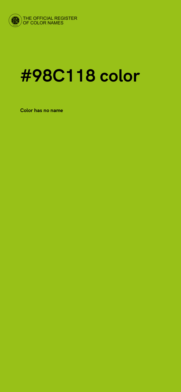 #98C118 color image