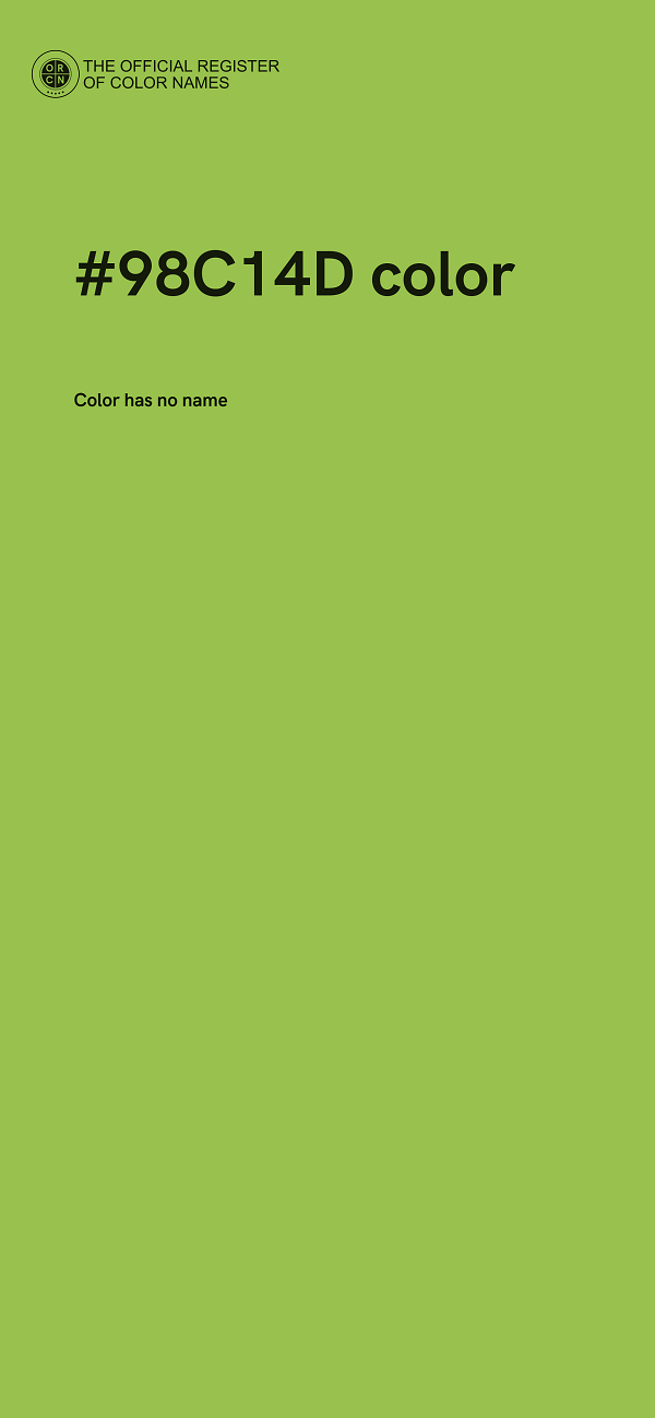 #98C14D color image