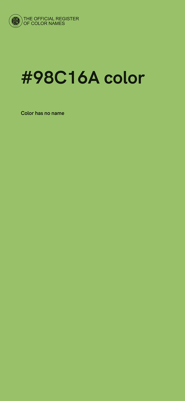 #98C16A color image