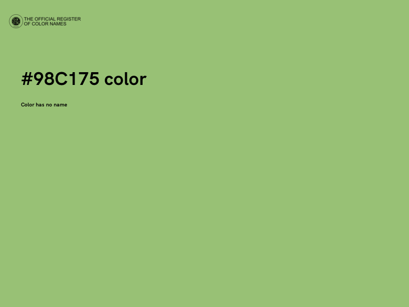#98C175 color image