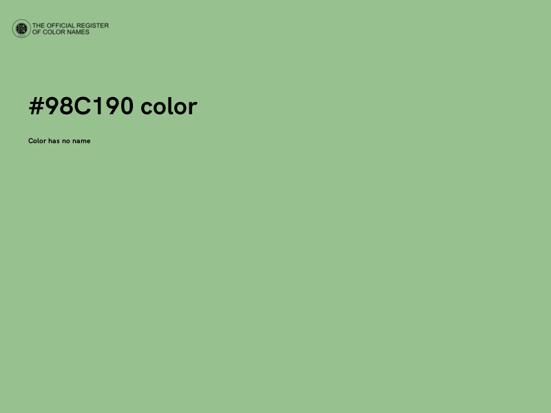 #98C190 color image