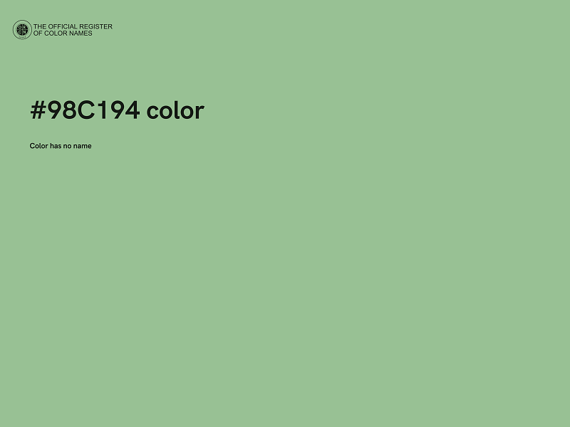 #98C194 color image