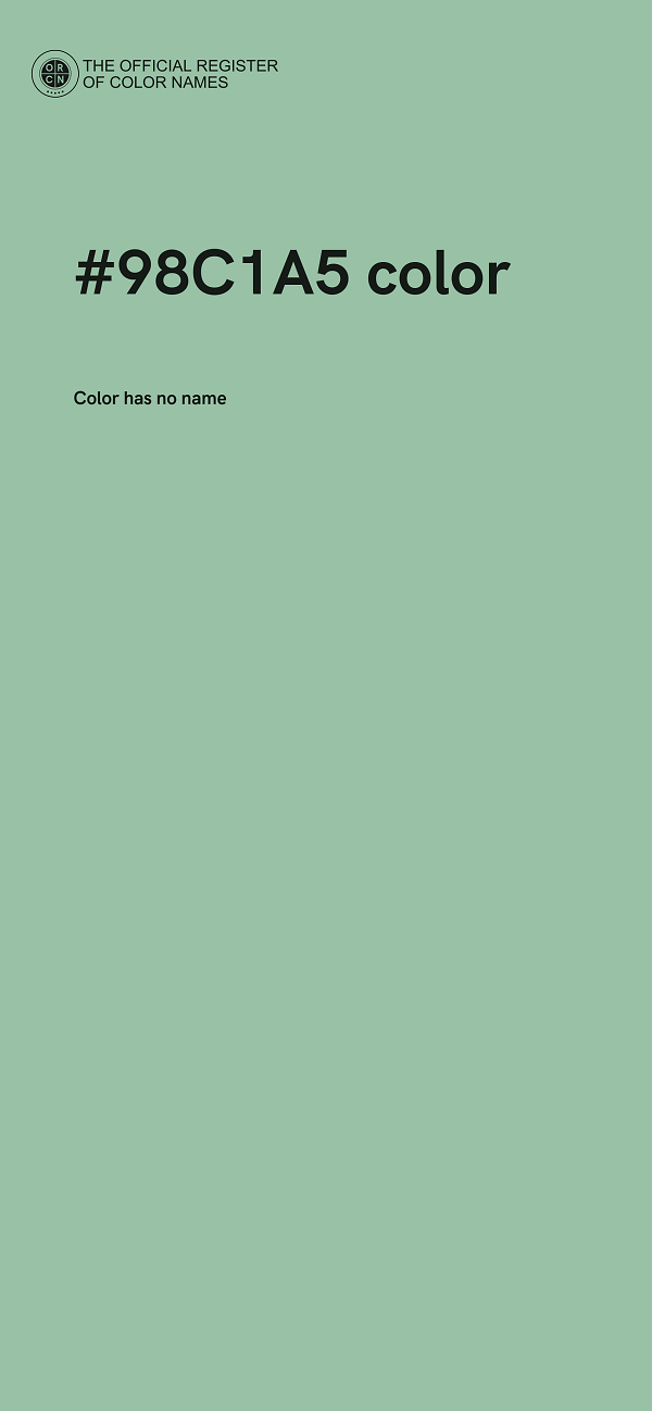 #98C1A5 color image
