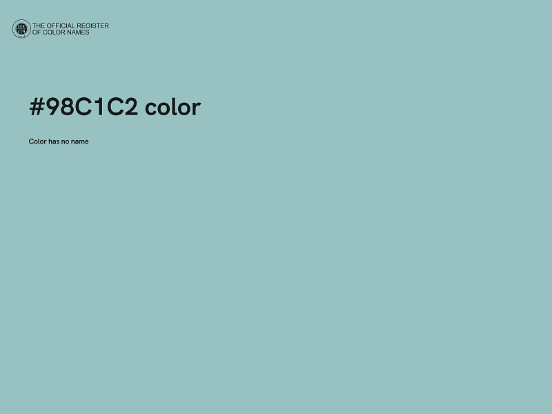 #98C1C2 color image