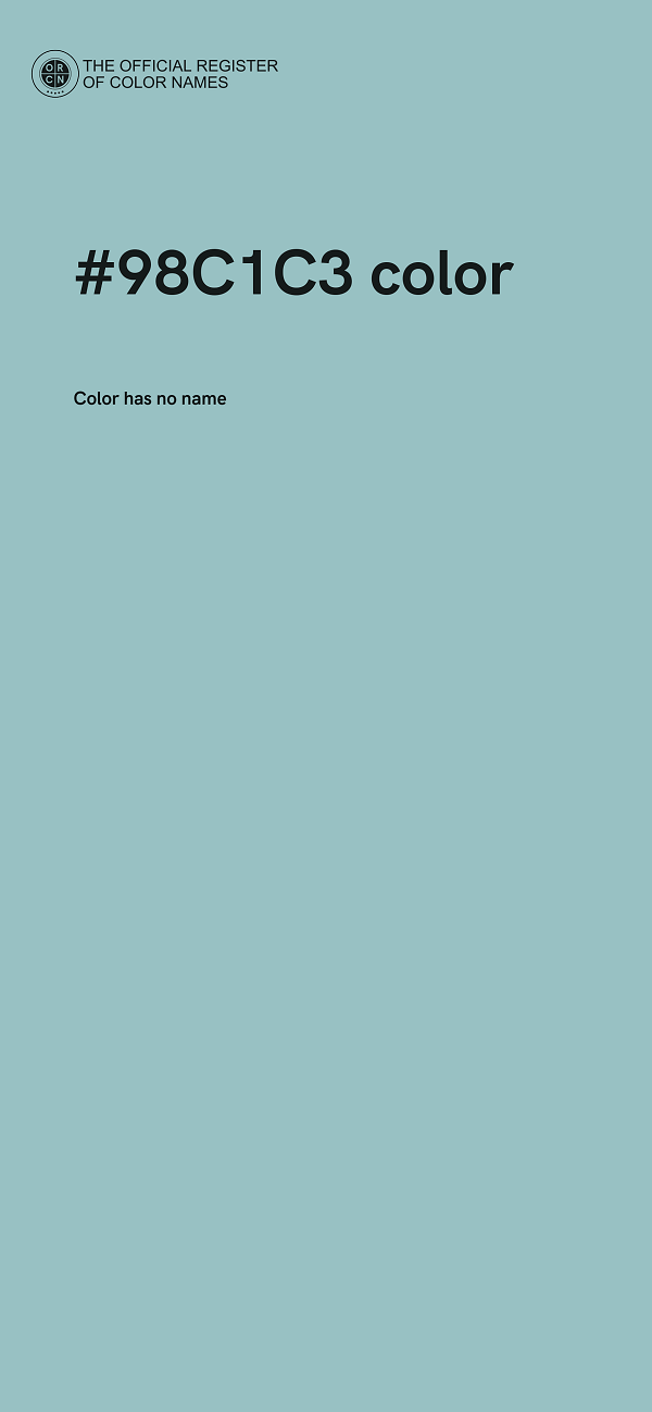 #98C1C3 color image
