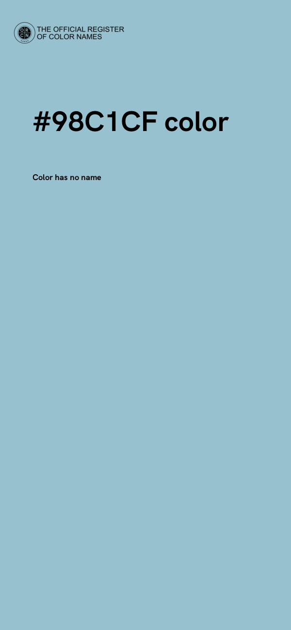 #98C1CF color image