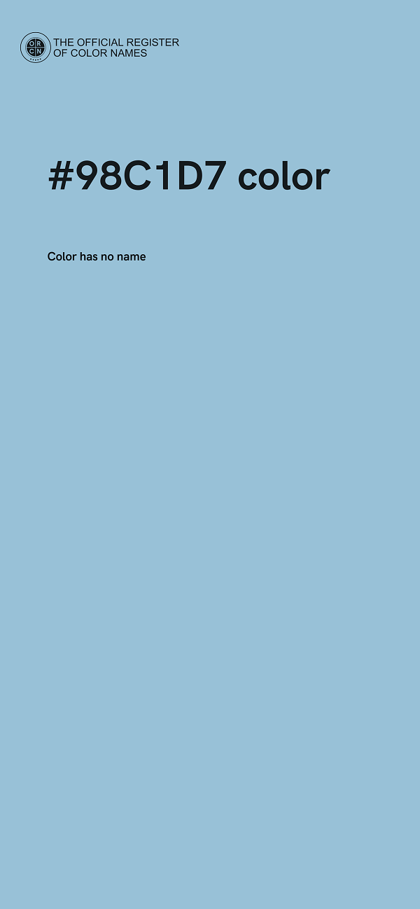 #98C1D7 color image