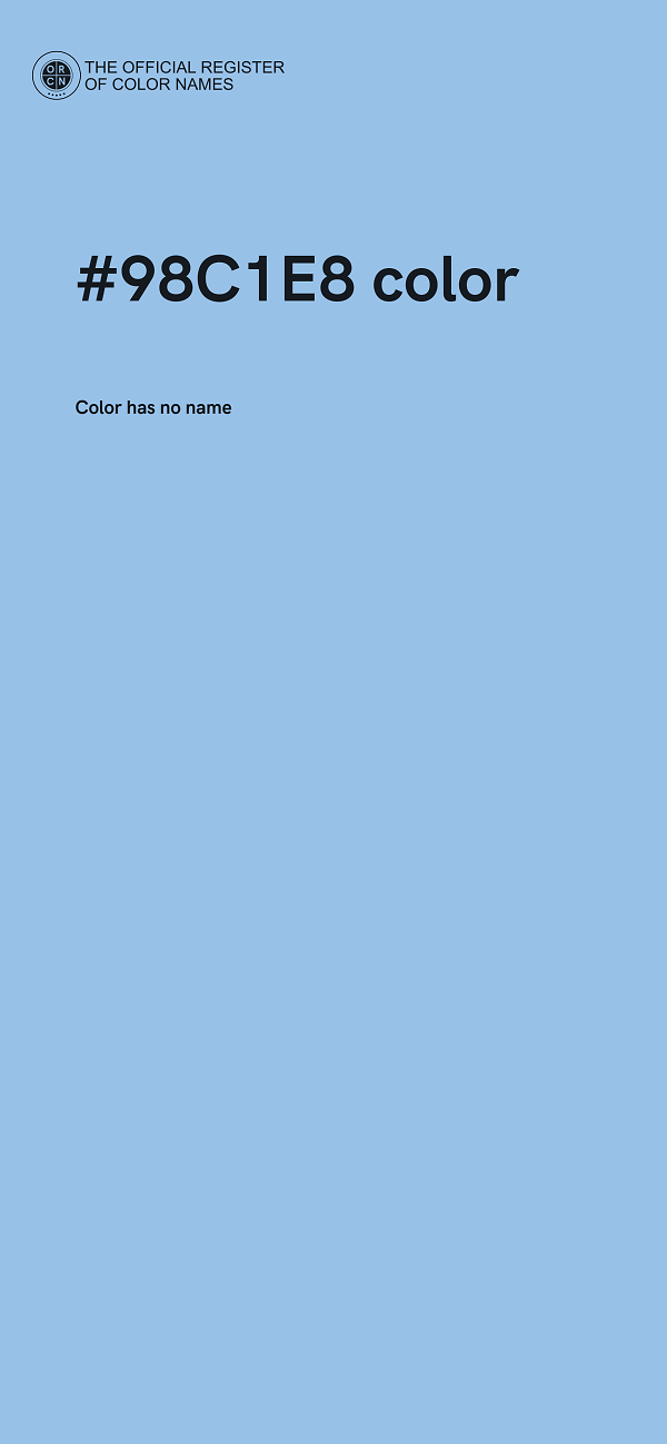 #98C1E8 color image