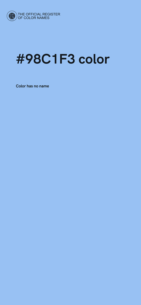 #98C1F3 color image