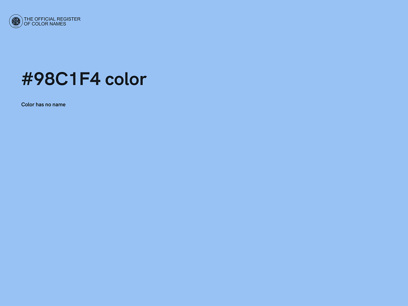 #98C1F4 color image