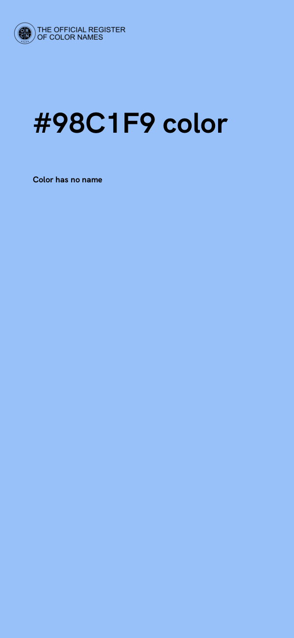 #98C1F9 color image