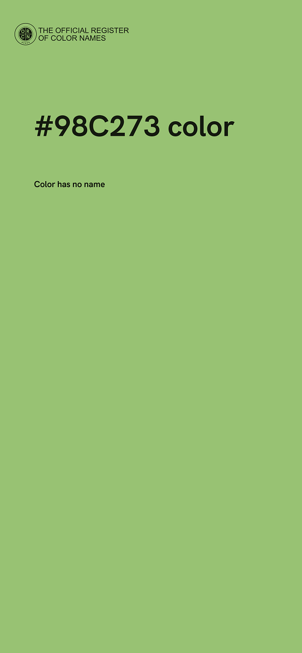 #98C273 color image