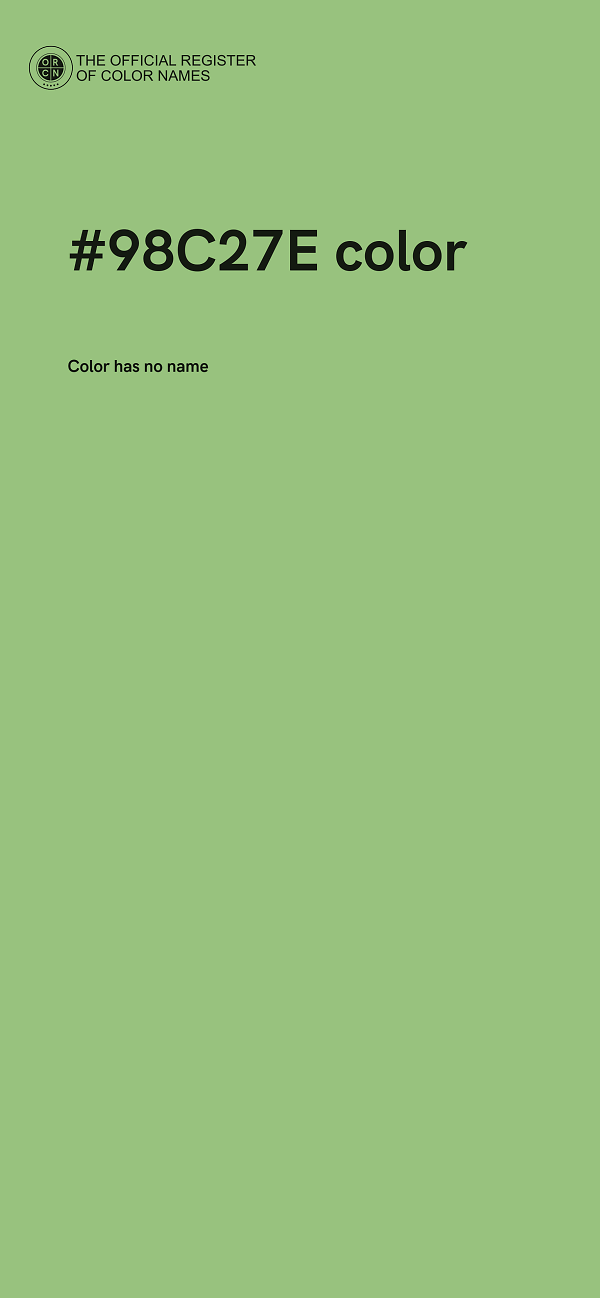 #98C27E color image