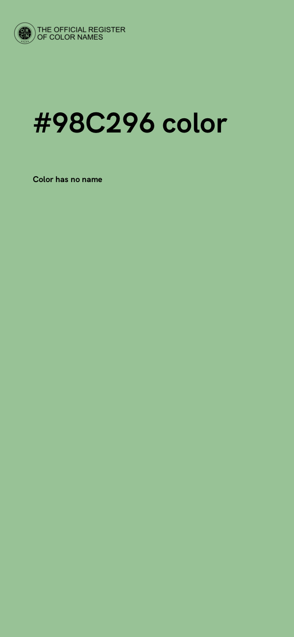 #98C296 color image