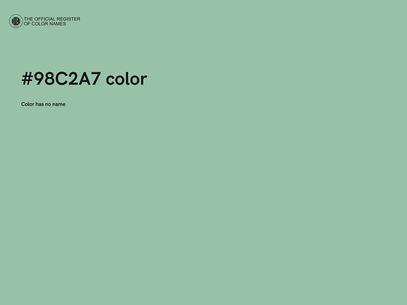 #98C2A7 color image