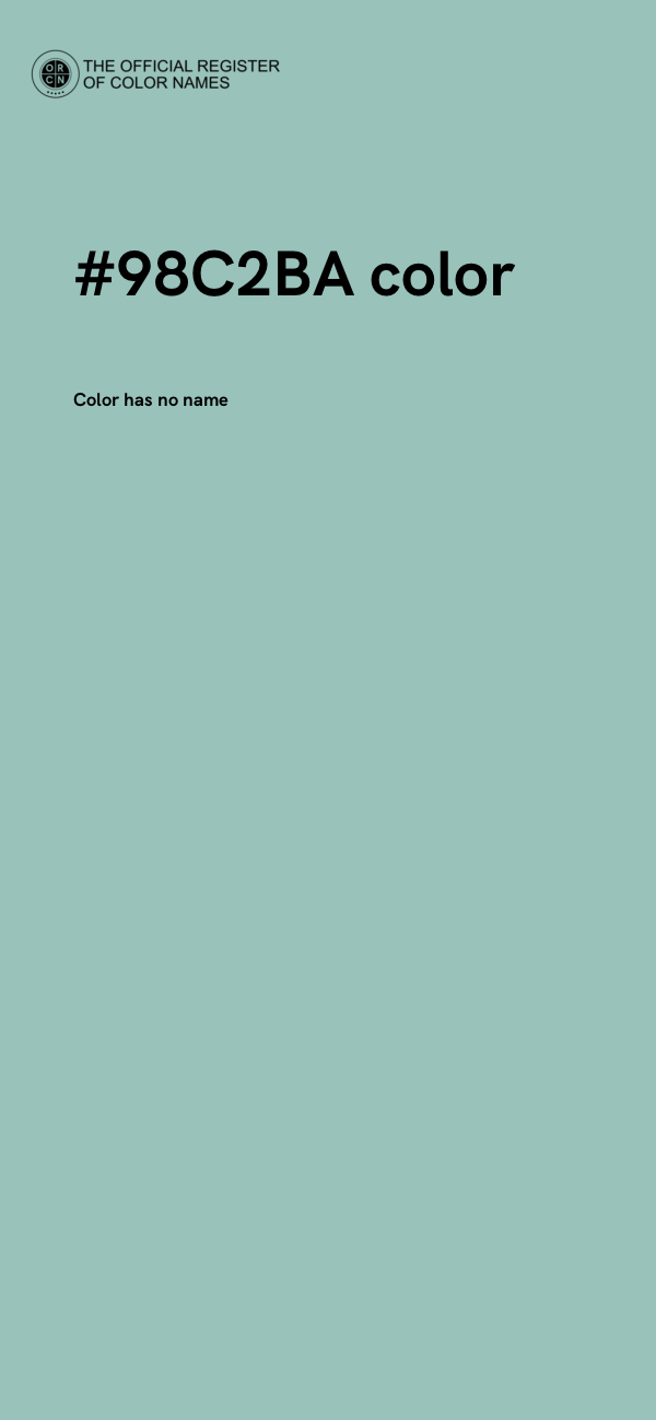 #98C2BA color image