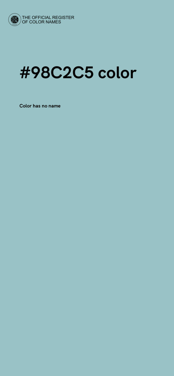 #98C2C5 color image
