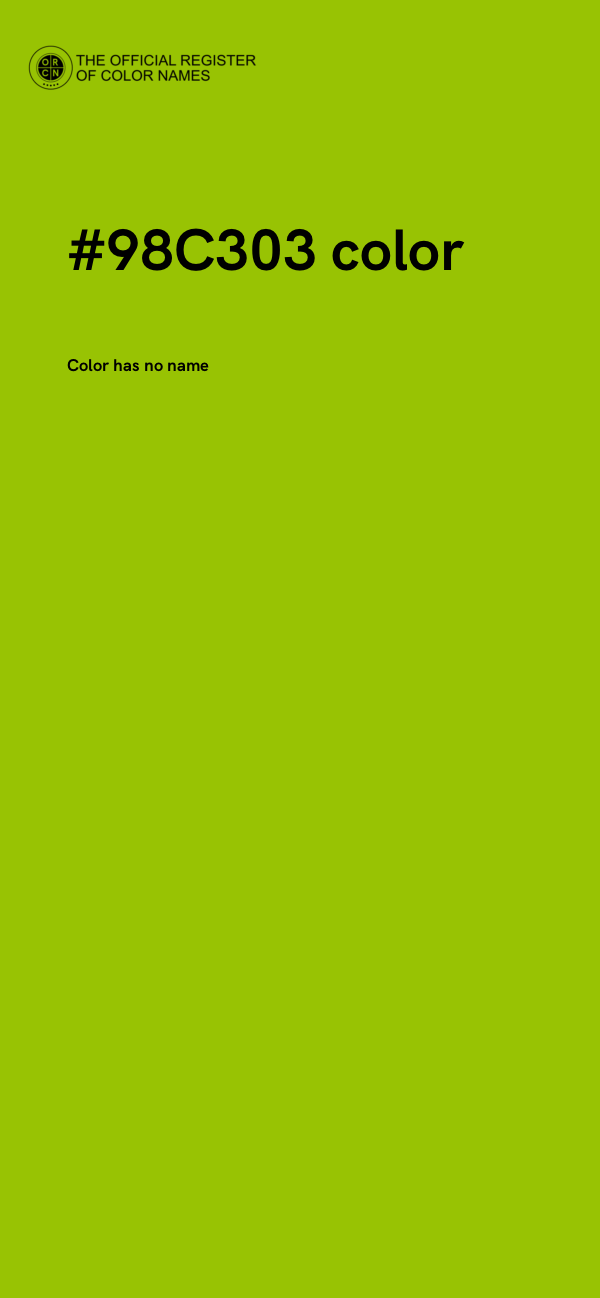 #98C303 color image