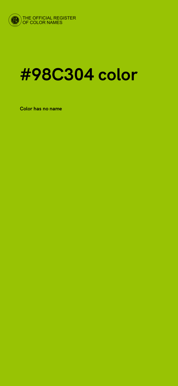 #98C304 color image