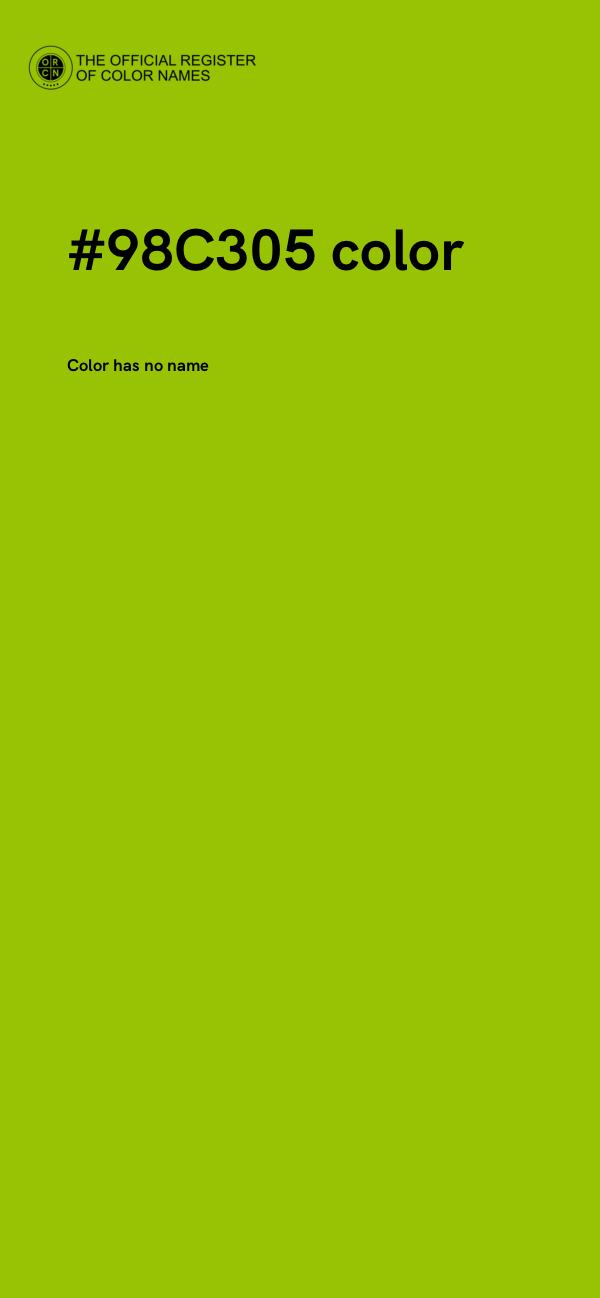 #98C305 color image