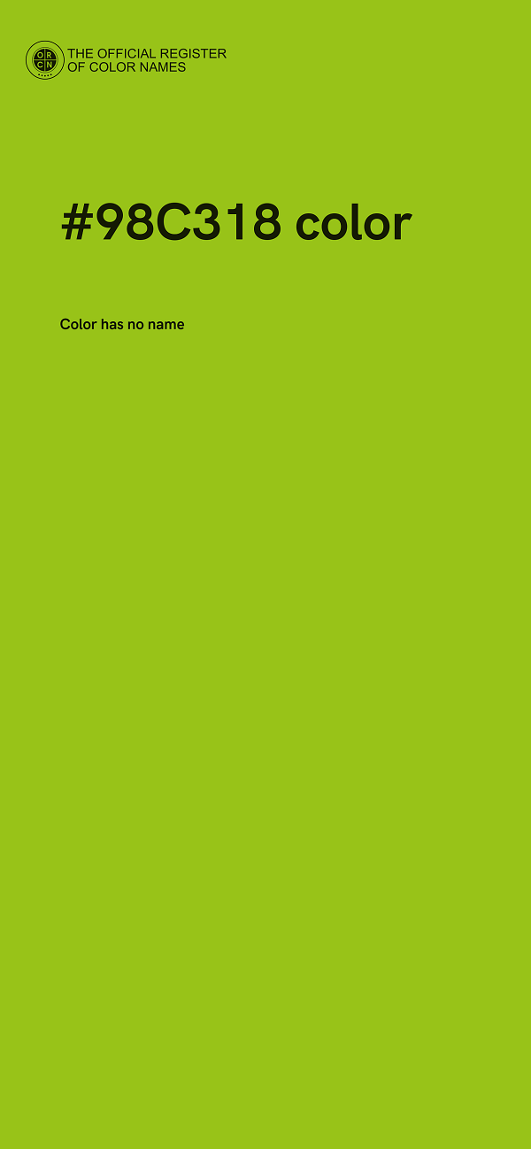 #98C318 color image