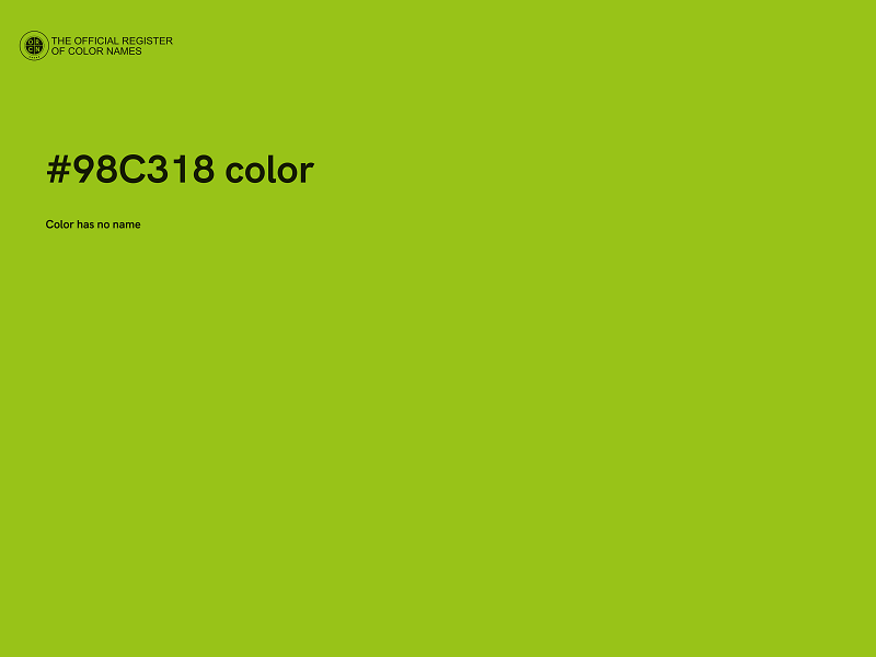 #98C318 color image