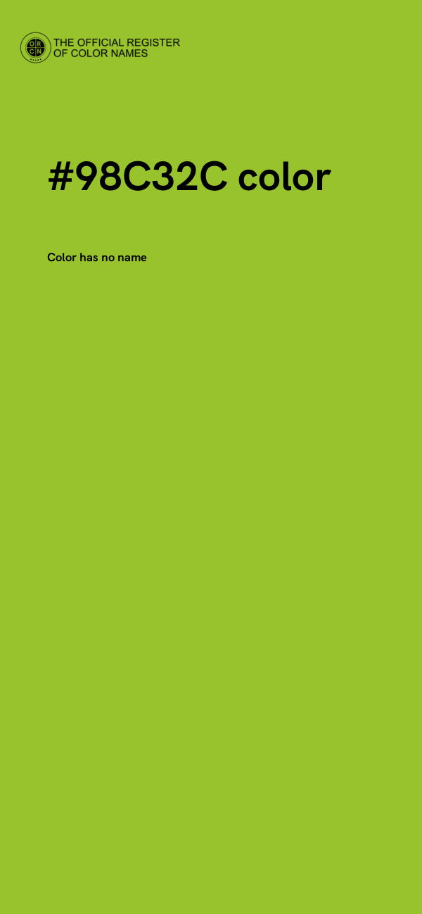#98C32C color image