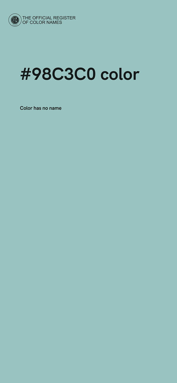 #98C3C0 color image