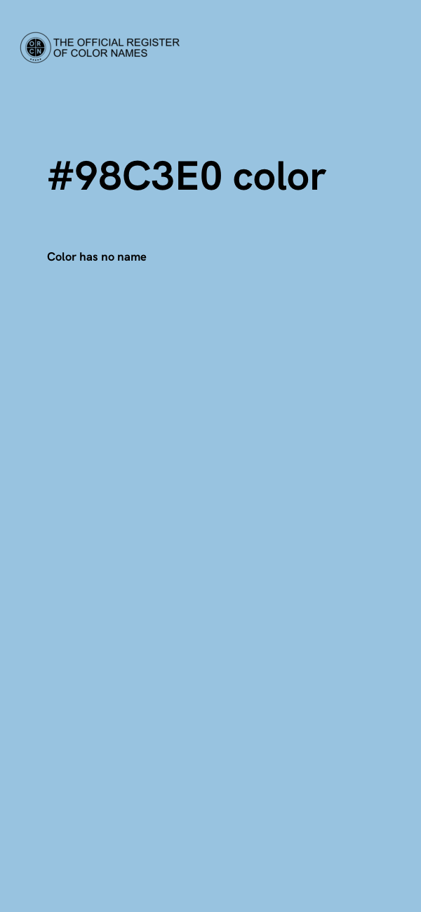 #98C3E0 color image