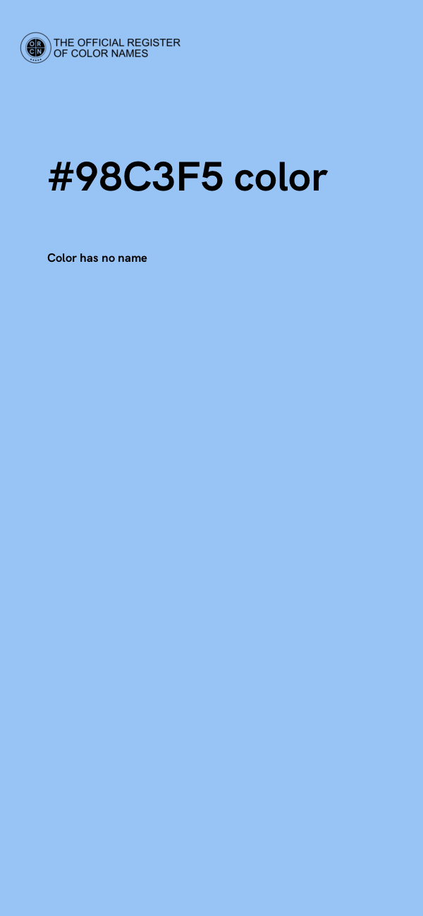 #98C3F5 color image