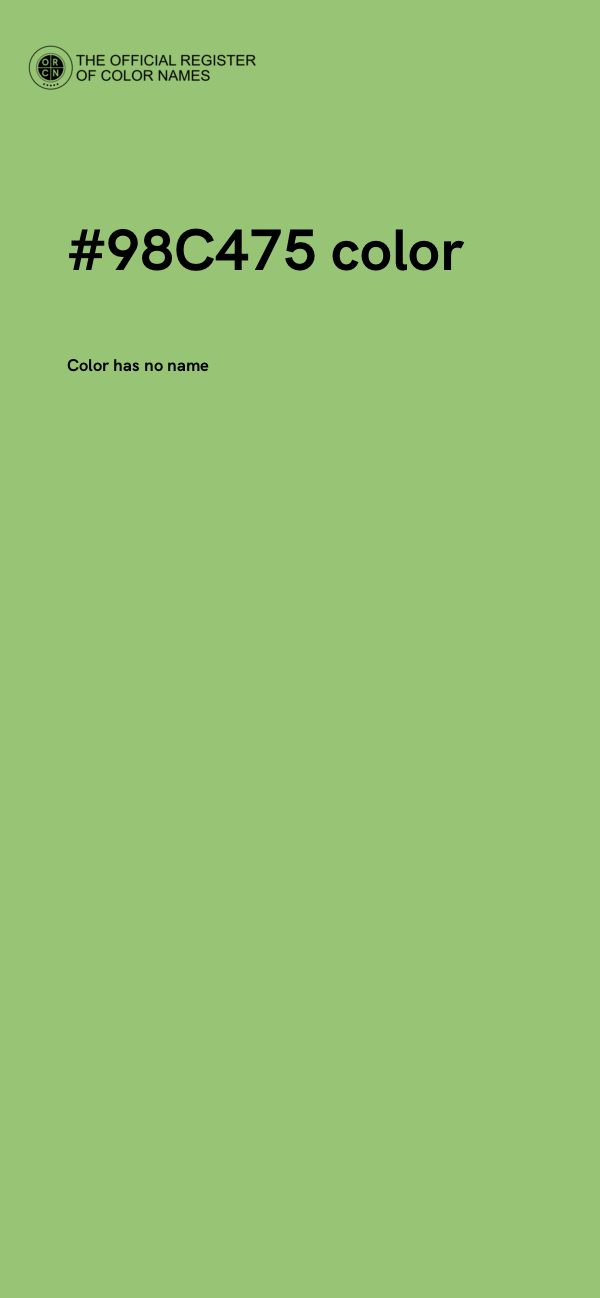 #98C475 color image